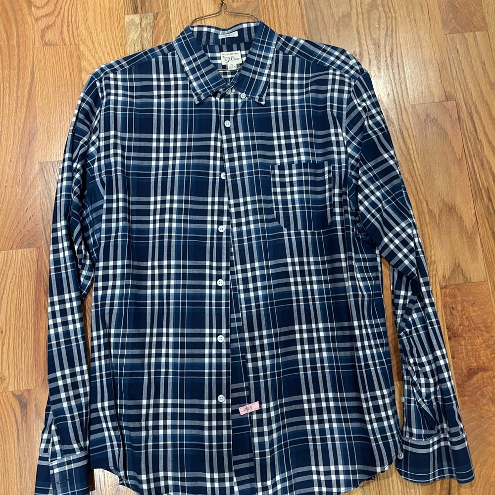 Jcrew slim fit XL casual button down shirt blue